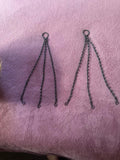 Corir liners for 35cm Hanging Baskets x 3 plus chains